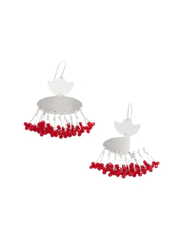 Nora Silver-tone Beaded Earrings