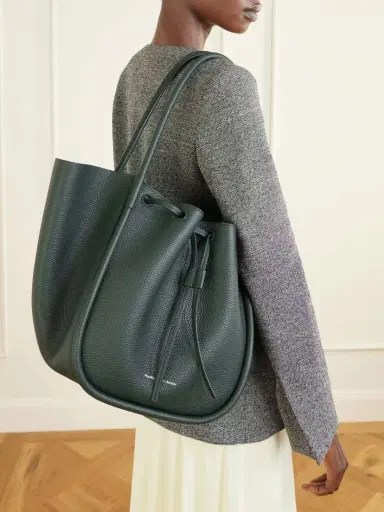 Proenza Schouler Large Ruched Textured-leather Tote | Thumbnail 3