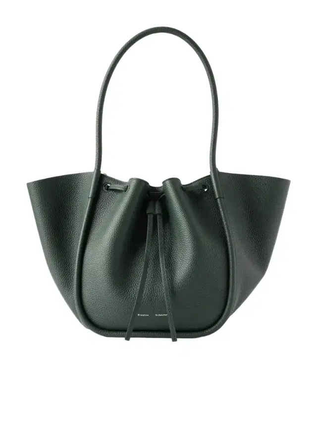 Large Ruched Textured-leather Tote