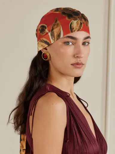 Eugenia Kim Gigi Floral-print Satin-twill Headscarf | Thumbnail 2 Eugenia Kim Gigi Floral-print Satin-twill Headscarf | Thumbnail 2