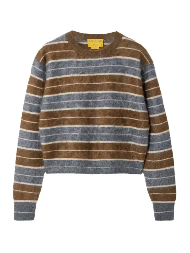Grizzly Striped Brushed-cashmere Sweater