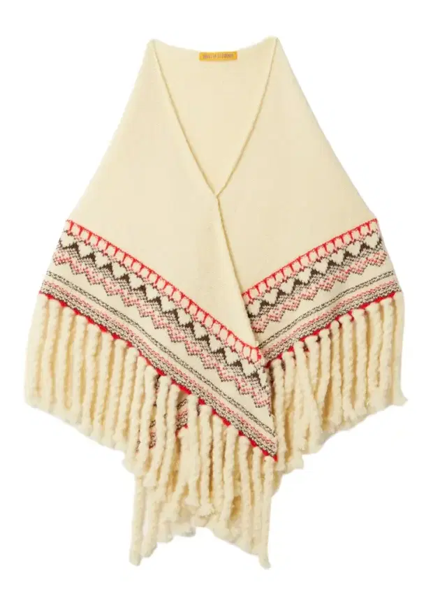 Cloud Chalet Fringed Fair Isle Wool And Cashmere-blend Shawl