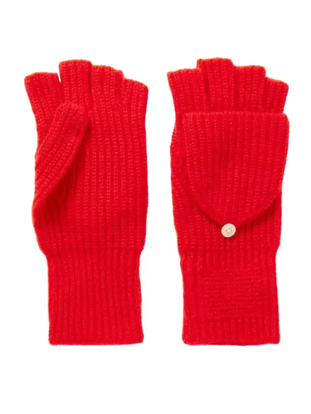 The Mitts Ribbed Cashmere Gloves