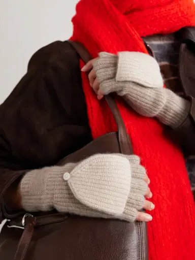 Guest In Residence The Mitts Ribbed Cashmere Gloves | Thumbnail 2