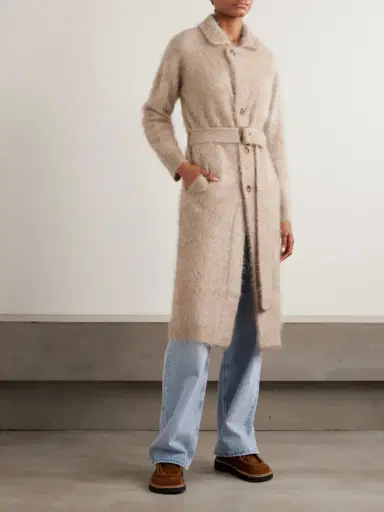 Guest In Residence Grizzly Belted Brushed-cashmere Coat | Thumbnail 3