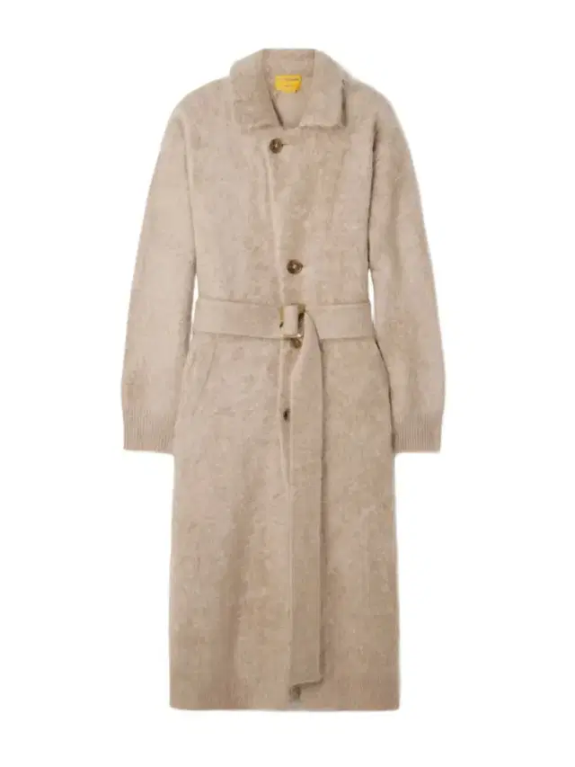 Grizzly Belted Brushed-cashmere Coat
