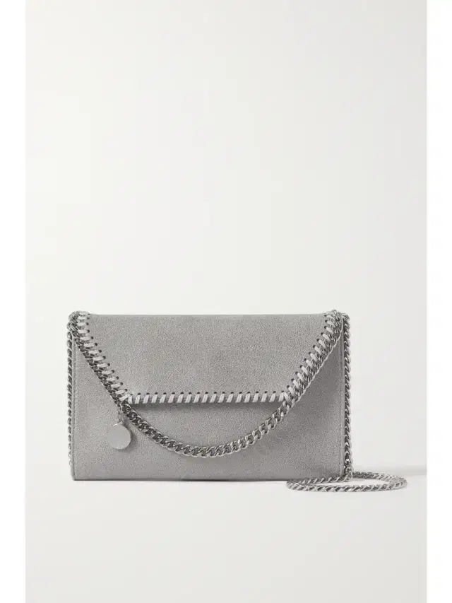 The Falabella Mini Vegetarian Brushed-leather Shoulder Bag