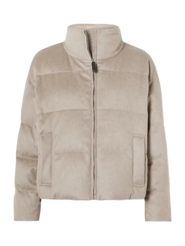 Quilted Brushed-cashmere Down Jacket
