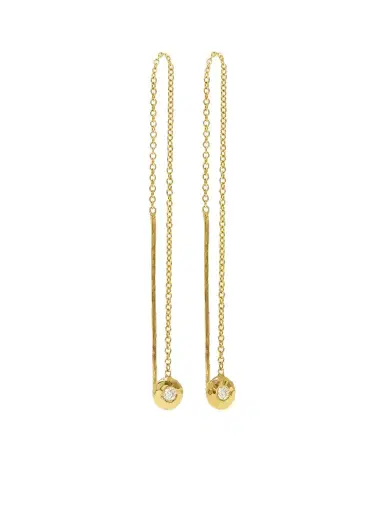 Octavia Elizabeth + Net Sustain Nesting Gem Recycled 18-karat Gold Diamond Earrings | Thumbnail 1