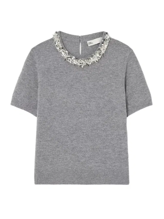 Embellished Wool And Cashmere-blend Sweater