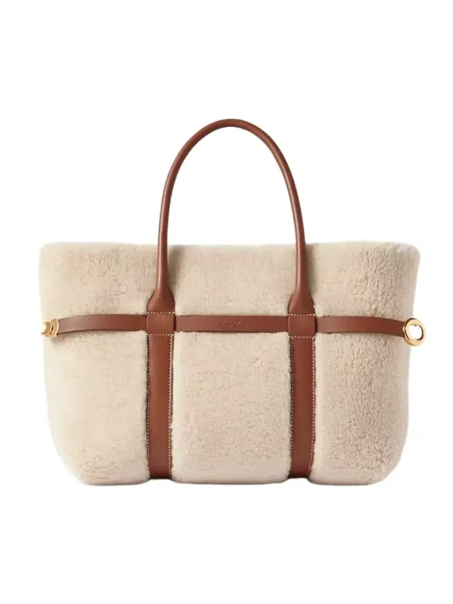 Loro Piana Ghiera Small Leather-trimmed Cashmere And Silk-blend Fleece Tote