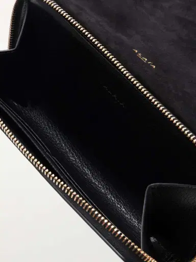 Alaïa Le Pochon Leather-trimmed Suede Shoulder Bag | Thumbnail 6 Alaïa Le Pochon Leather-trimmed Suede Shoulder Bag | Thumbnail 6