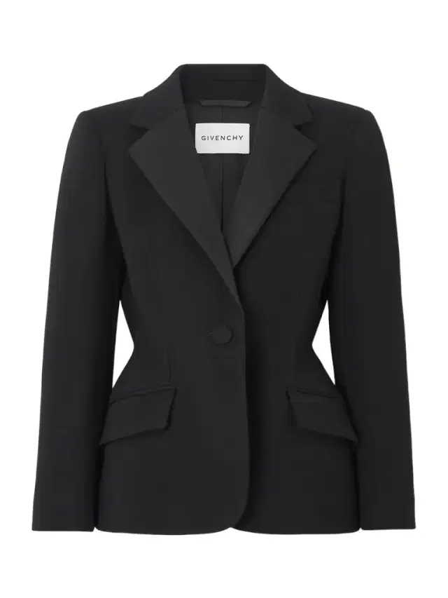 Silk-blend Twill-trimmed Textured Wool-blend Blazer