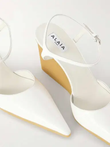 Alaïa Patent-leather Wedge Pumps | Thumbnail 4 Alaïa Patent-leather Wedge Pumps | Thumbnail 4