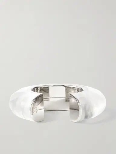 Alaïa Bumper Silver-tone And Plexiglas® Cuff | Thumbnail 3 Alaïa Bumper Silver-tone And Plexiglas® Cuff | Thumbnail 3