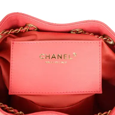 Chanel Chanel Mini 25 Hobo Bag Coral Pink Caviar Antique Gold Hardware | Thumbnail 9 Chanel Chanel Mini 25 Hobo Bag Coral Pink Caviar Antique Gold Hardware | Thumbnail 9