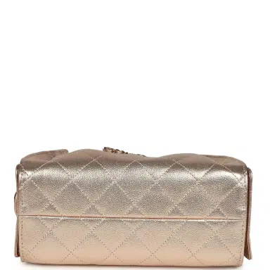 Chanel Chanel Mini 25 Hobo Bag Metallic Rose Gold Caviar Caviar Light Gold Hardware | Thumbnail 7 Chanel Chanel Mini 25 Hobo Bag Metallic Rose Gold Caviar Caviar Light Gold Hardware | Thumbnail 7
