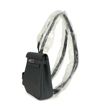 HERMÈS Hermes Mini Kelly Jump Backpack Gris Misty Swift Palladium Hardware | Thumbnail 9 HERMÈS Hermes Mini Kelly Jump Backpack Gris Misty Swift Palladium Hardware | Thumbnail 9