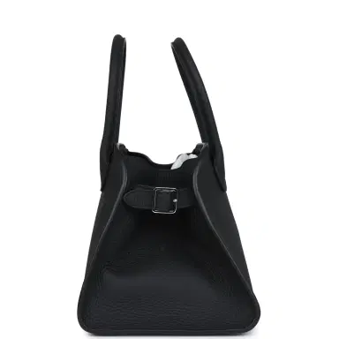 The Row The Row Soft Margaux 10 Bag Black Calfskin Silver Hardware | Thumbnail 3 The Row The Row Soft Margaux 10 Bag Black Calfskin Silver Hardware | Thumbnail 3