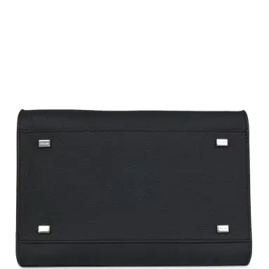 The Row The Row Soft Margaux 10 Bag Black Calfskin Silver Hardware | Thumbnail 7 The Row The Row Soft Margaux 10 Bag Black Calfskin Silver Hardware | Thumbnail 7