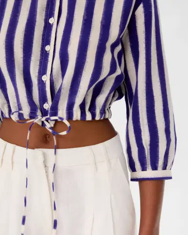 Emporio Sirenuse New Jinny Top in Ikat Stripes | Thumbnail 2