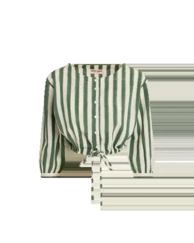 Emporio Sirenuse New Jinny Top in Ikat Stripes | Thumbnail 12
