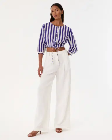 Emporio Sirenuse New Jinny Top in Ikat Stripes | Thumbnail 3