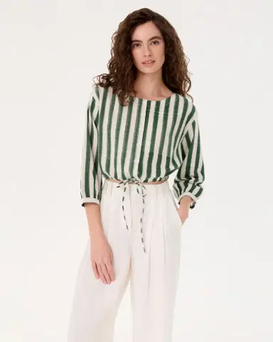 Emporio Sirenuse New Jinny Top in Ikat Stripes | Thumbnail 8