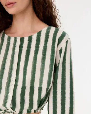 Emporio Sirenuse New Jinny Top in Ikat Stripes | Thumbnail 9