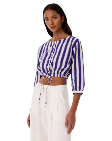 Emporio Sirenuse New Jinny Top in Ikat Stripes | Thumbnail 1