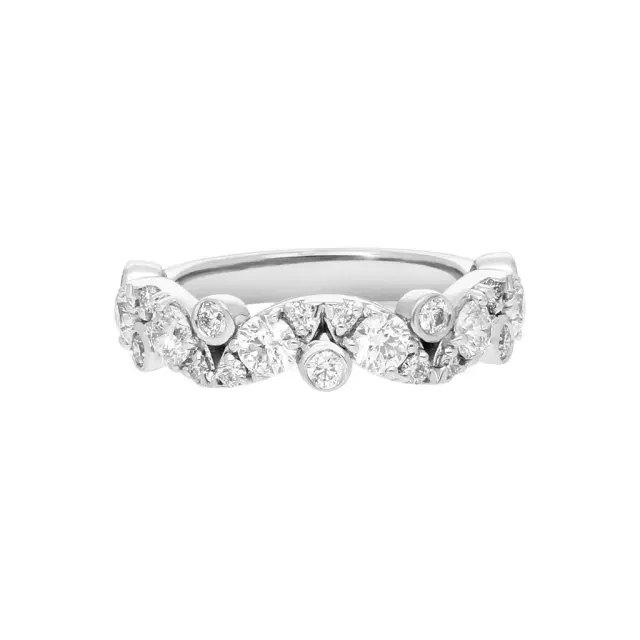 Hearts On Fire Hearts On Fire 18K White Gold Regal Bezel Diamond Ring Sz. 6.5 by The Solist