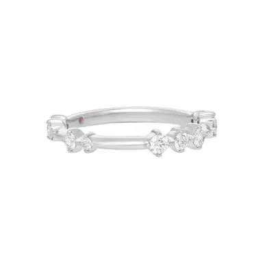 Hearts On Fire Hearts On Fire Love Code 18K White Gold Band Ring Sz. 6.5 by The Solist | Thumbnail 1