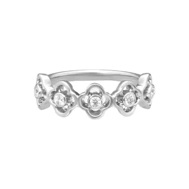 Hearts On Fire Hearts On Fire Signature 18K White Gold Diamond Ring Sz. 6.5 by The Solist | Thumbnail 1