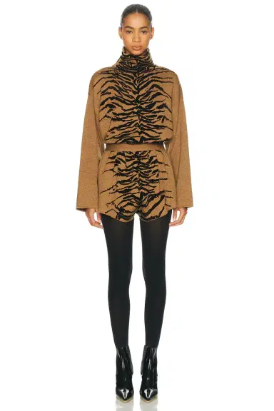Alaïa ALAΪA Tiger Sweater | Thumbnail 4 Alaïa ALAΪA Tiger Sweater | Thumbnail 4