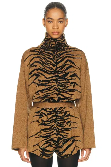 Alaïa ALAΪA Tiger Sweater | Thumbnail 1 Alaïa ALAΪA Tiger Sweater | Thumbnail 1