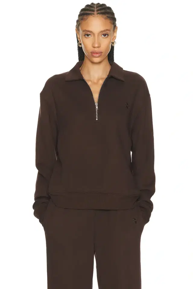 Eterne Zip-up Polo Sweatshirt