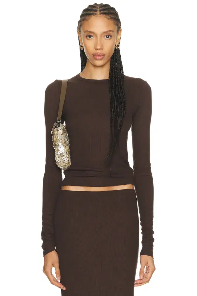 Eterne Long Sleeve Fitted Top