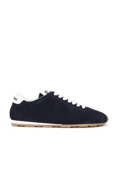 Miu Miu Plume Nylon Scamosciato Sneaker | Thumbnail 1