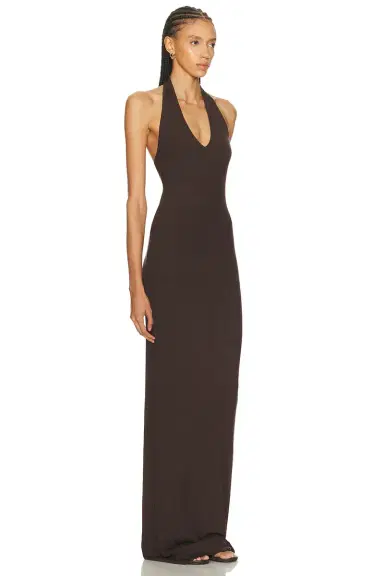 ÉTERNE Halter Maxi Dress | Thumbnail 2