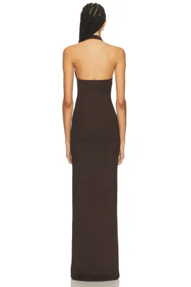 ÉTERNE Halter Maxi Dress | Thumbnail 3