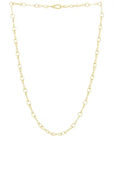 AZLEE Large Motif Chain Lariat Necklace | Thumbnail 1