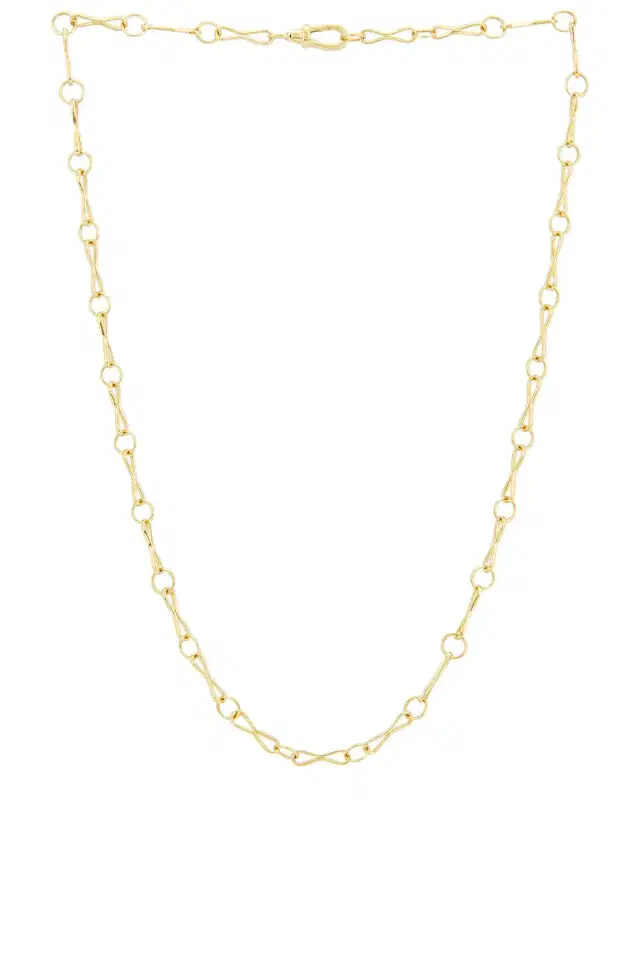 Large Motif Chain Lariat Necklace