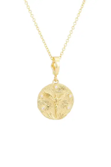 Azlee Revival Phoenix Rising Small Coin Necklace | Thumbnail 2 Azlee Revival Phoenix Rising Small Coin Necklace | Thumbnail 2