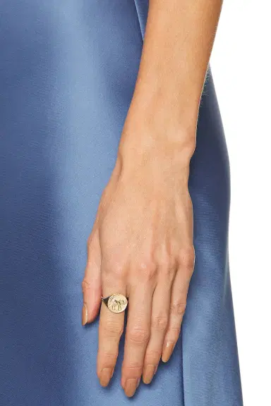 Azlee Elefante Loyalty Coin Ring | Thumbnail 2