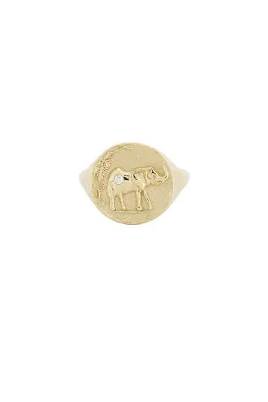 Azlee Elefante Loyalty Coin Ring | Thumbnail 1
