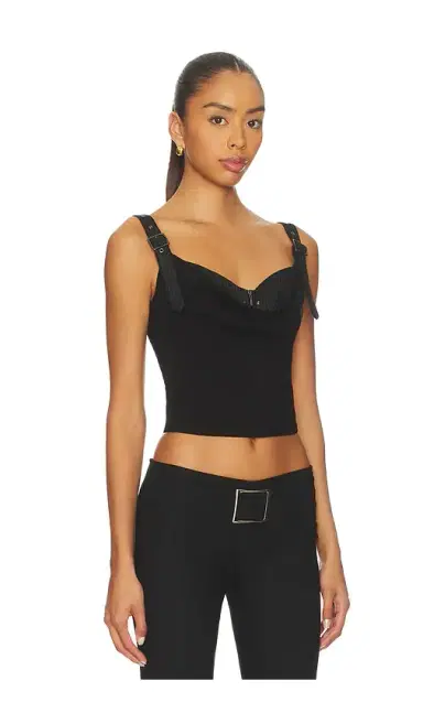 MARRKNULL Printed Pleated Corset Top | Thumbnail 2 MARRKNULL Printed Pleated Corset Top | Thumbnail 2