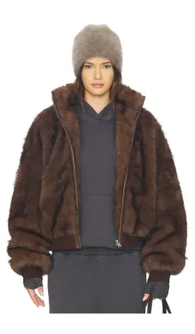 MARRKNULL Hooded Fur Coat | Thumbnail 1 MARRKNULL Hooded Fur Coat | Thumbnail 1