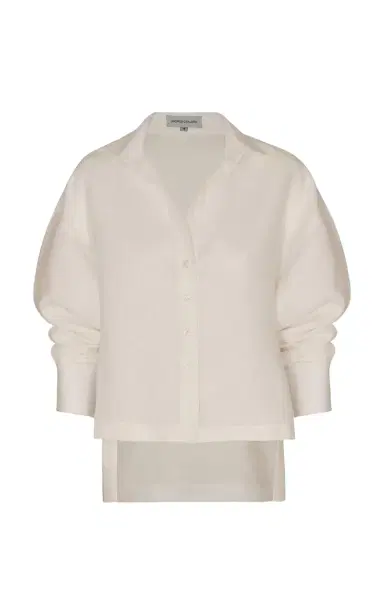 Andres Otalora Si Sabes Button-Down Linen Shirt | Thumbnail 1