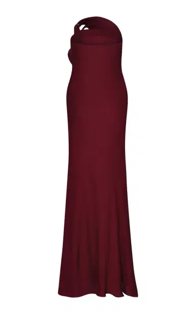 ANDRES OTALORA Vida Entera Strapless Georgette-Silk Maxi Dress | Thumbnail 3