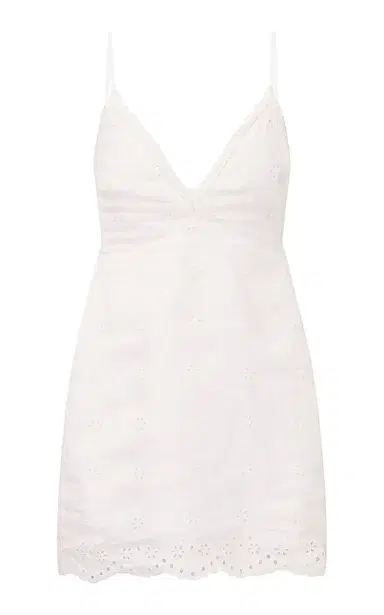 LoveShackFancy Becklyn Eyelet Linen Dress | Thumbnail 1